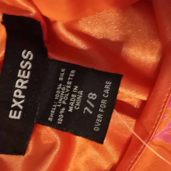 Express "100% Silk" Palazzo Hi Lo Pants in Size 7/8 (NWT) - Picture 6 of 8